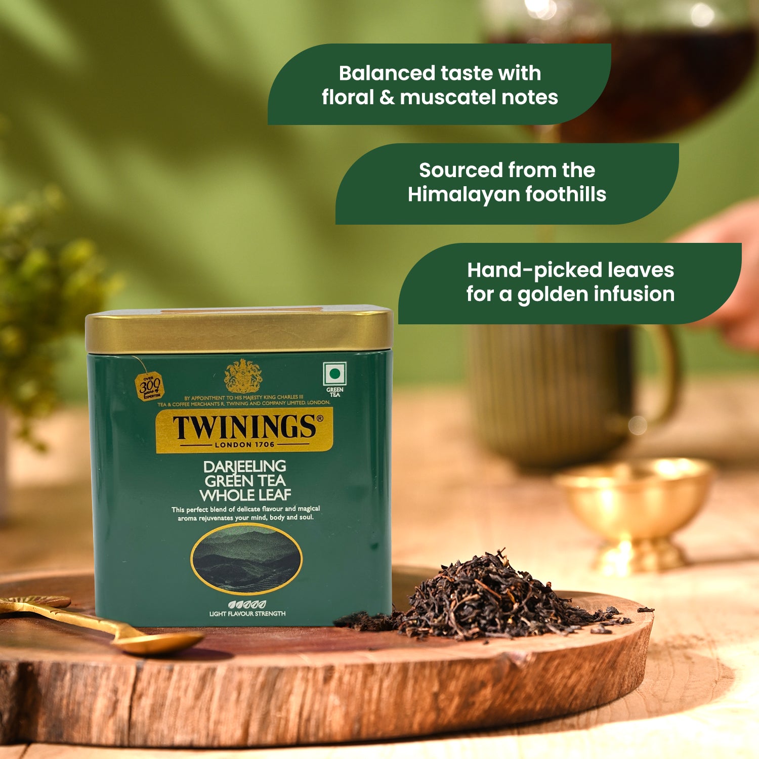 Twinings Darjeeling Green Whole Leaf Tea
